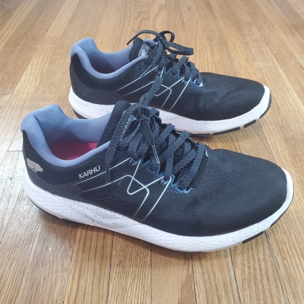 Karhu Womens Ikoni Ortix Running Shoes Sz 9.5 Black Sneakers